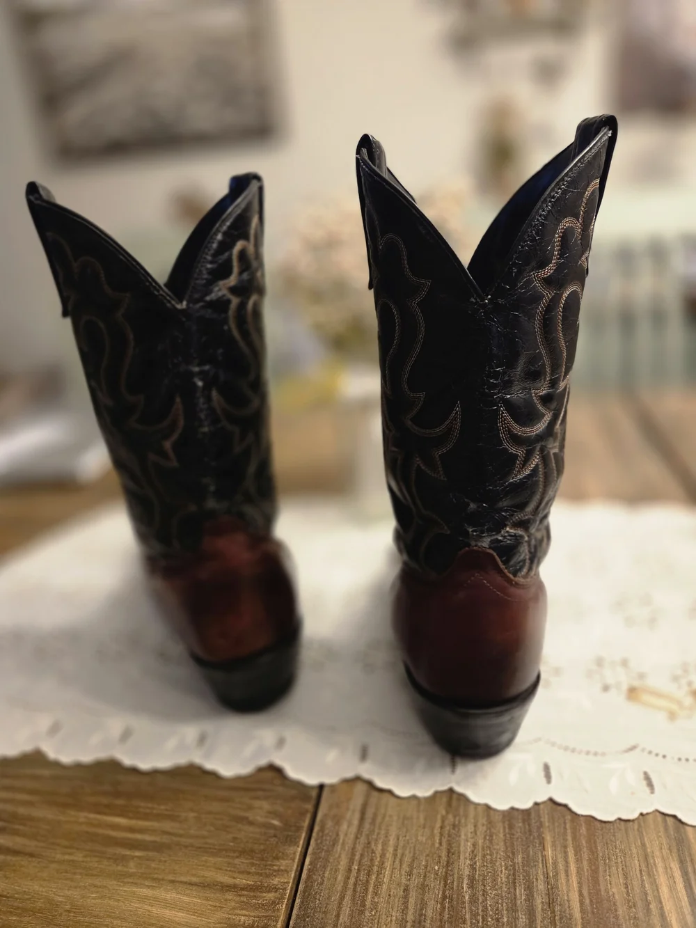 Laredo Mens Nashville Pointed Toe Cowboy Mid Calf Dress Boots Size 9.5 EW